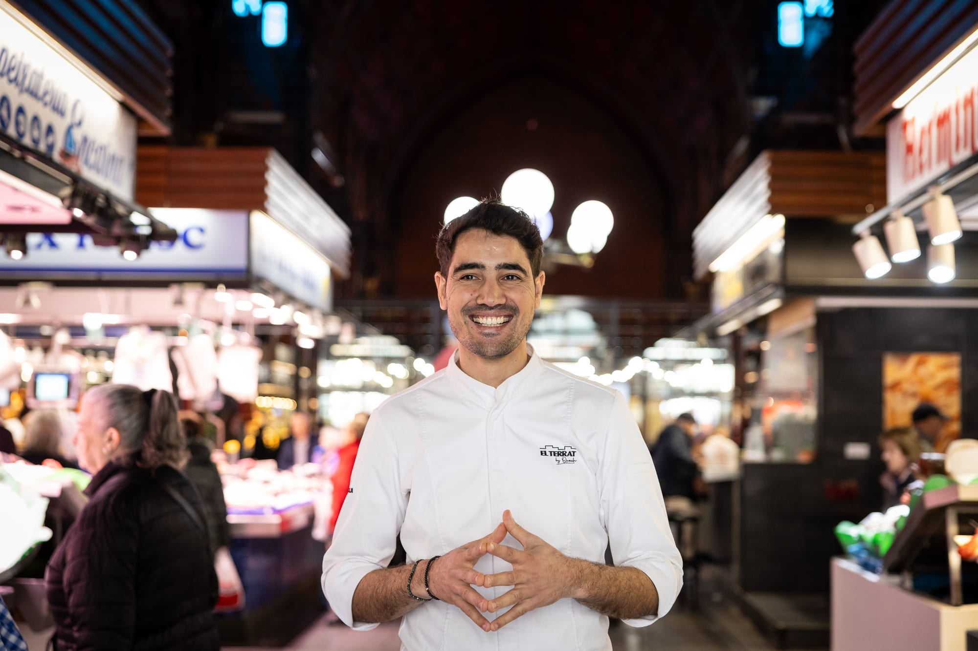 Moha Quach en el Mercat Central de Tarragona